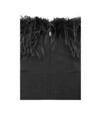 Antonia Bandeau Feather Bandage Jumpsuit