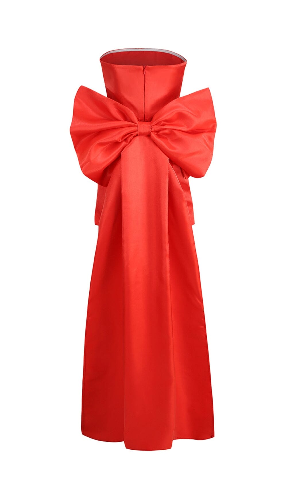 Kidia Strapless Bowknot Mini Dress In Red