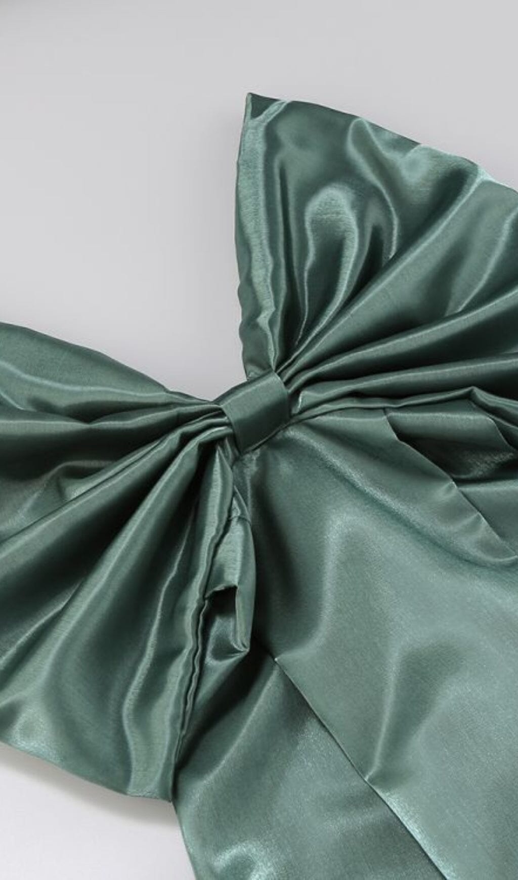 Kidia Strapless Bowknot Mini Dress In Green