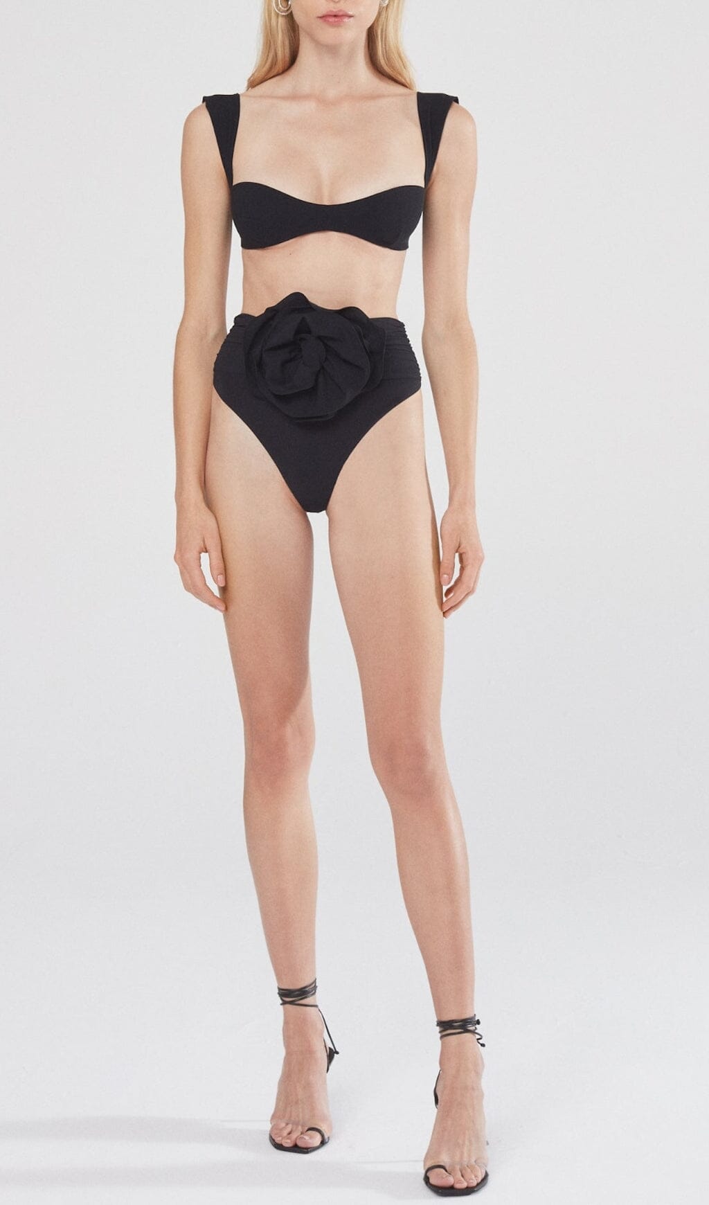 Bryony Rose Embellished Bikini Suit In Black