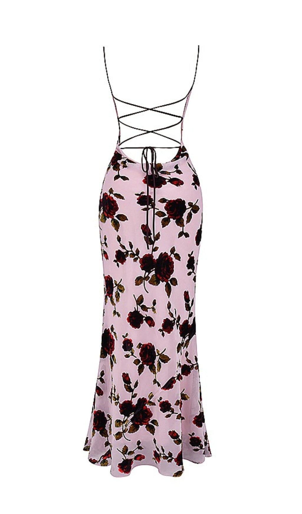 Cleon Backless Maxi Dress In Pink