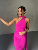 Garze Backless Maxi Dress In Pink