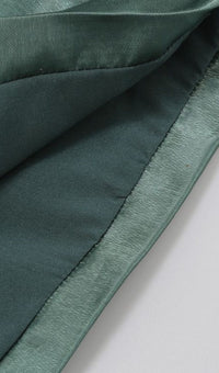 Kidia Strapless Bowknot Mini Dress In Green