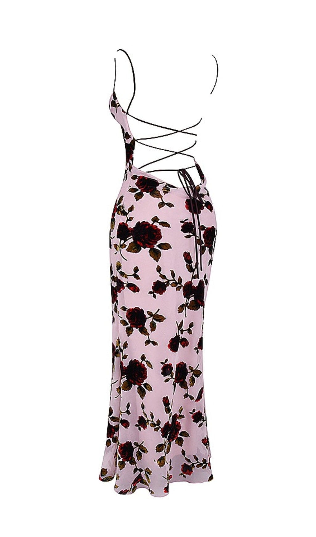 Cleon Backless Maxi Dress In Pink