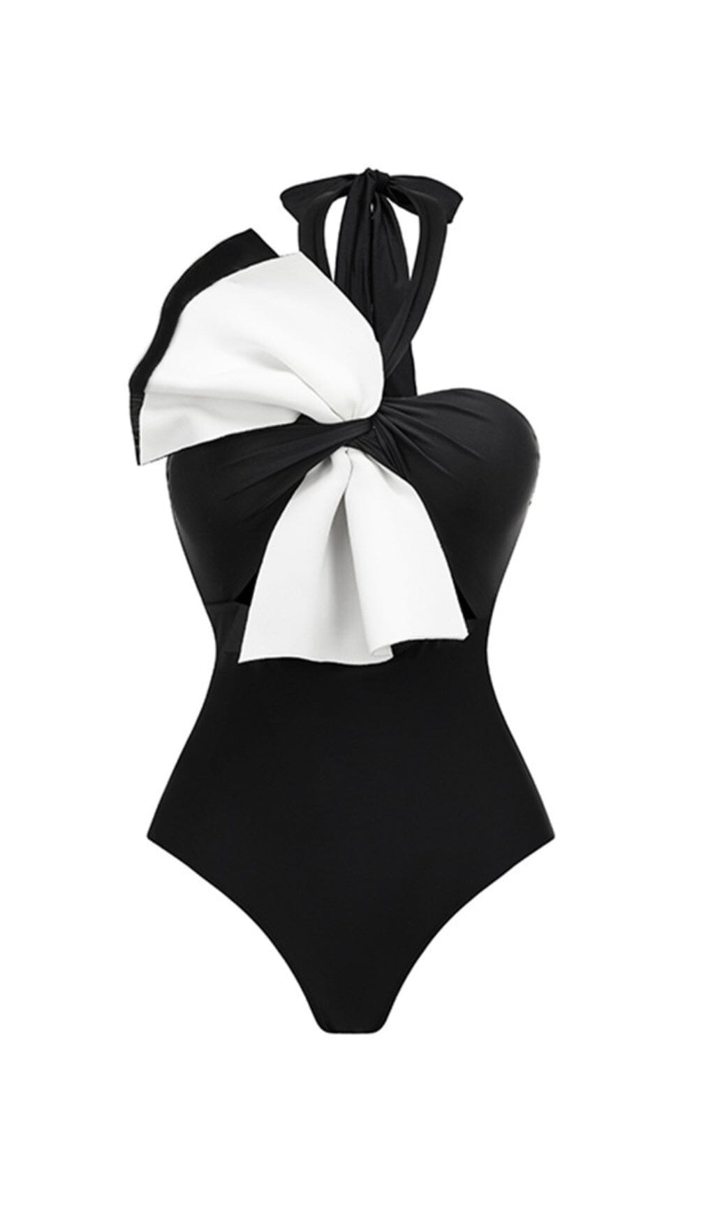 Yendri ruffle Color Block One Piece Swimsuit