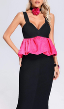 Else Halter Bandage Maxi Dress