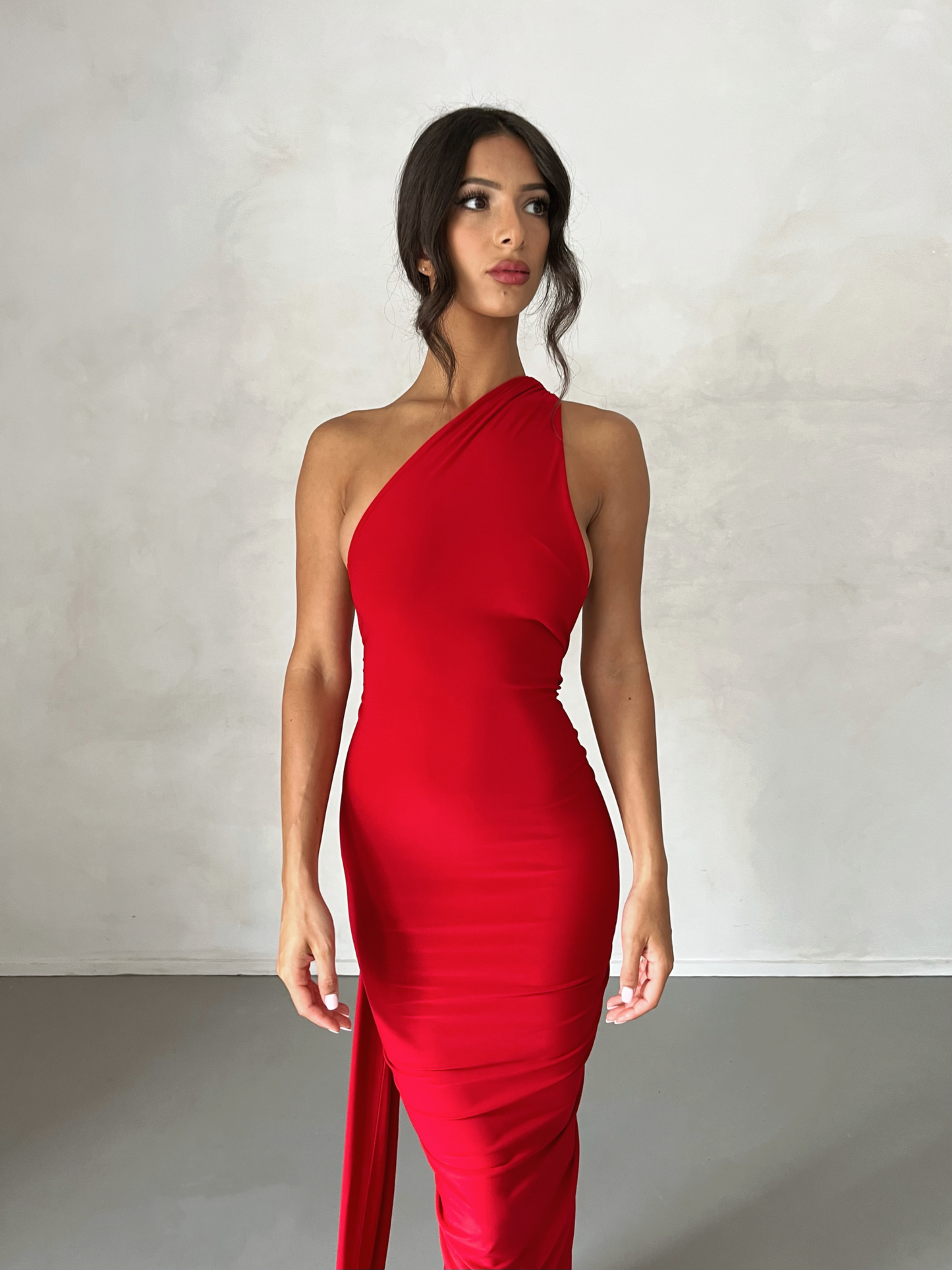 Garze Backless Maxi Dress In Red