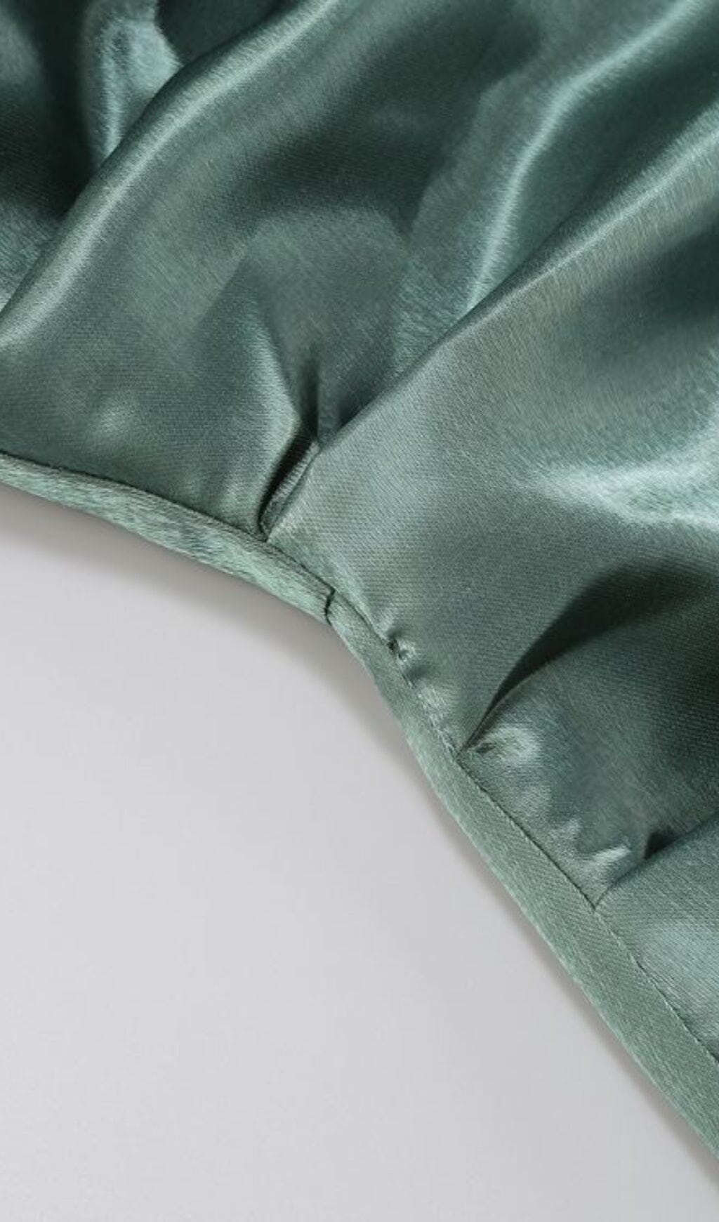 Kidia Strapless Bowknot Mini Dress In Green