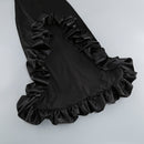 Nauova High-Low Hemline Dress In Black