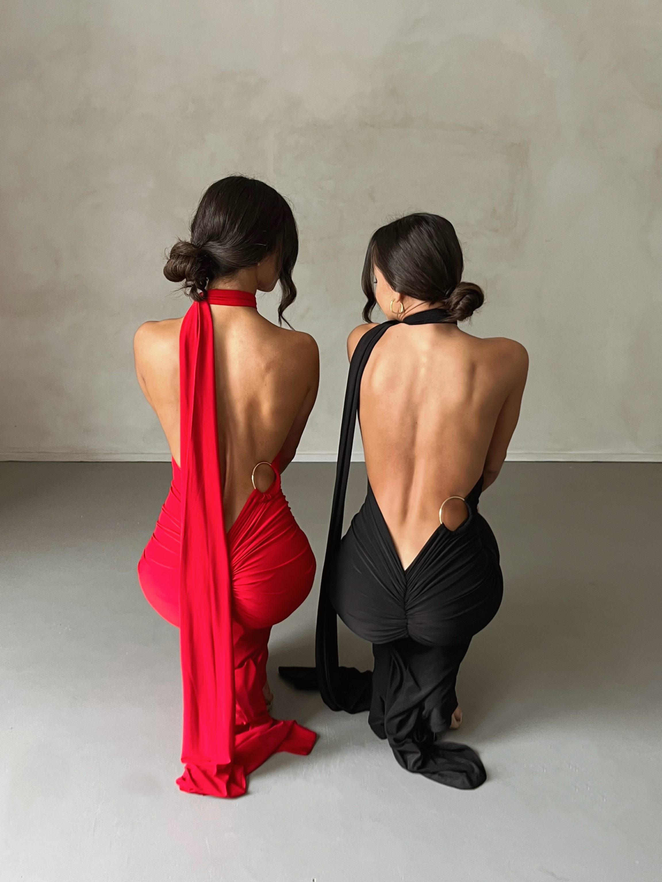 Garze Backless Maxi Dress In Black Night Novas Garze Backless Maxi Dress In Black Night Novas