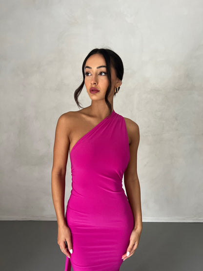 Garze Backless Maxi Dress In Pink