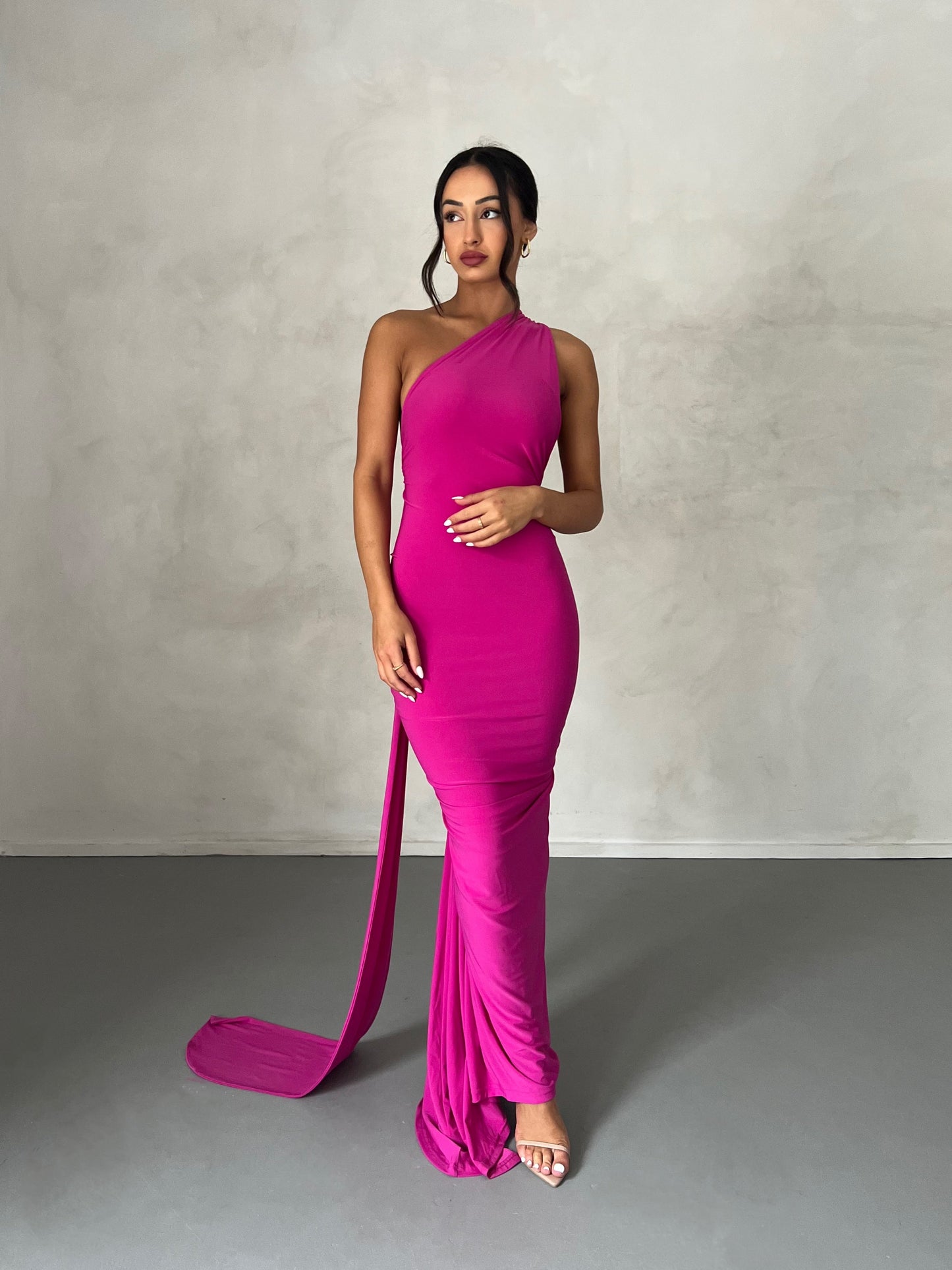 Garze Backless Maxi Dress In Pink