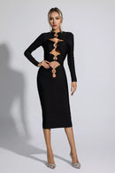 Josefina Cutout Bandage Midi Dress