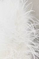Alexy White Feather Mini Dress
