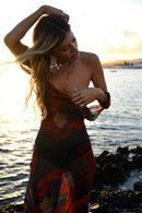 Isabelle Spaghetti Printed Maxi Dress