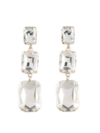 Adalyn Crystal Gem Drap Earrings