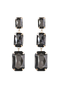 Adalyn Crystal Gem Drap Earrings