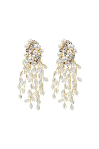 Melanie Crystal Tassel Earrings