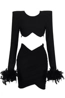 Meadow Black Feather Bandage Set