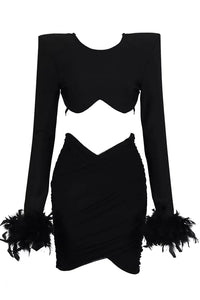 Meadow Black Feather Bandage Set