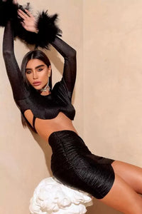 Meadow Black Feather Bandage Set