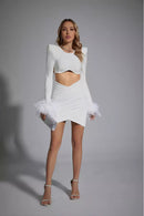 Meadow White Feather Bandage Set