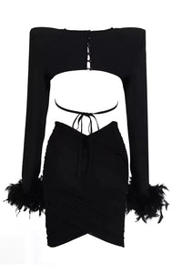 Meadow Black Feather Bandage Set