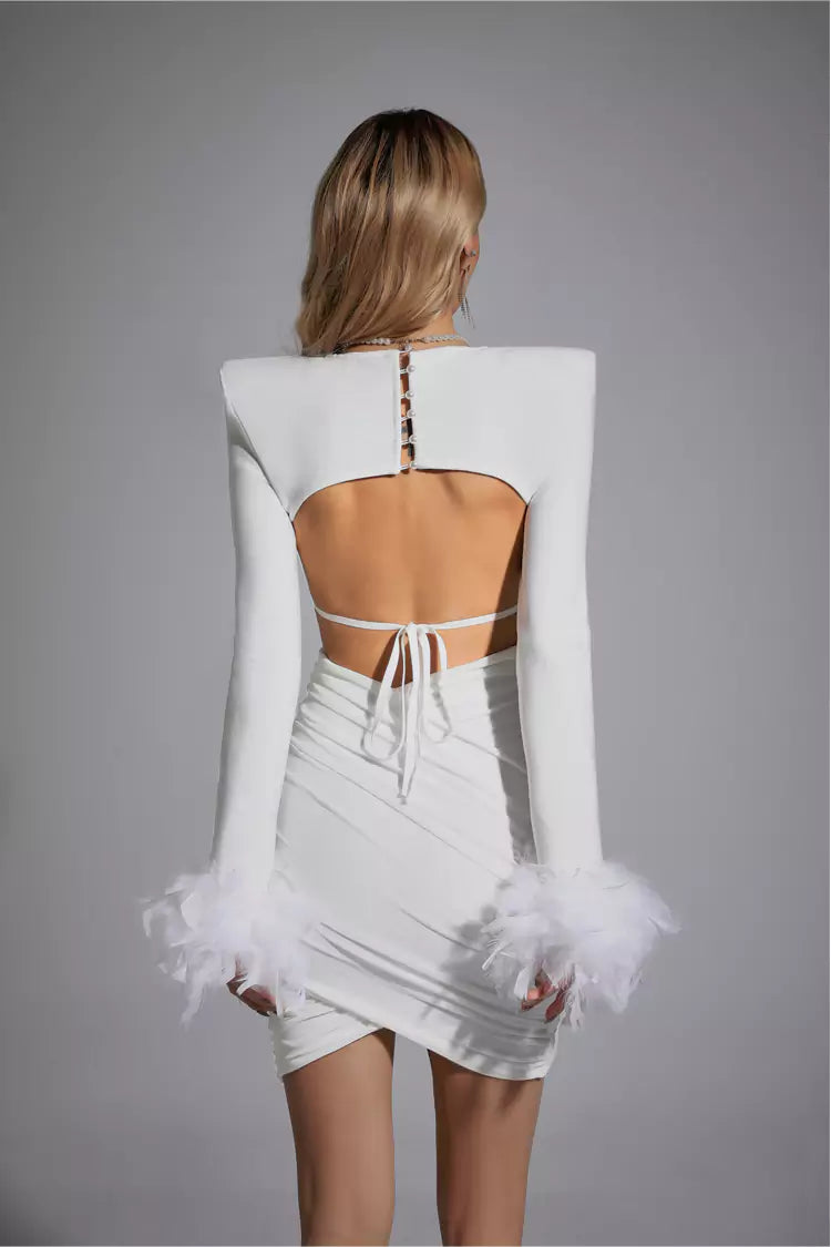 Meadow White Feather Bandage Set