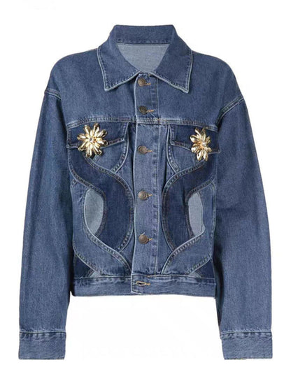 Aether Cutout Heart Denim Jacket