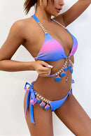 Yamaly Gradient Purple Shell Bikini
