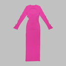 Emory Bandage Cutout Maxi Dress In Pink