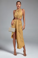 Naima Halter Backless Dress