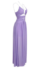 Dayzie Cutout Tulle Maxi Dress In Light Purple