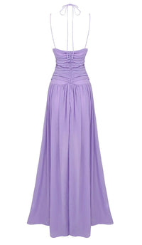 Dayzie Cutout Tulle Maxi Dress In Light Purple