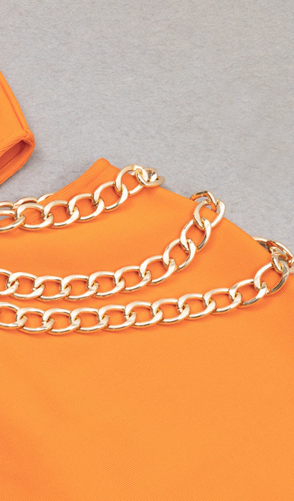 Bler Cutout Corset Midi Dress In Orange