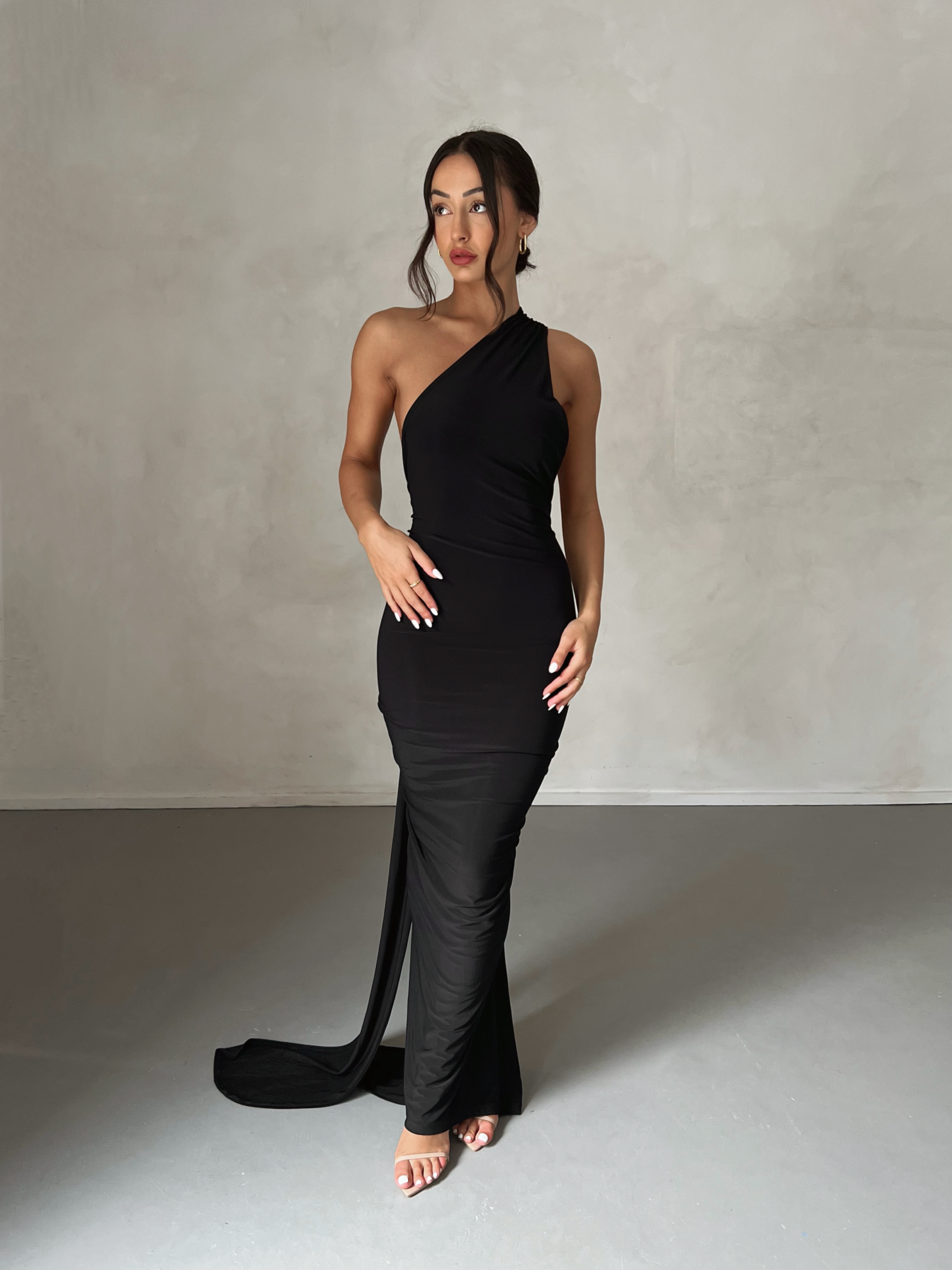 Garze Backless Maxi Dress In Black M Garze Backless Maxi Dress In Black M