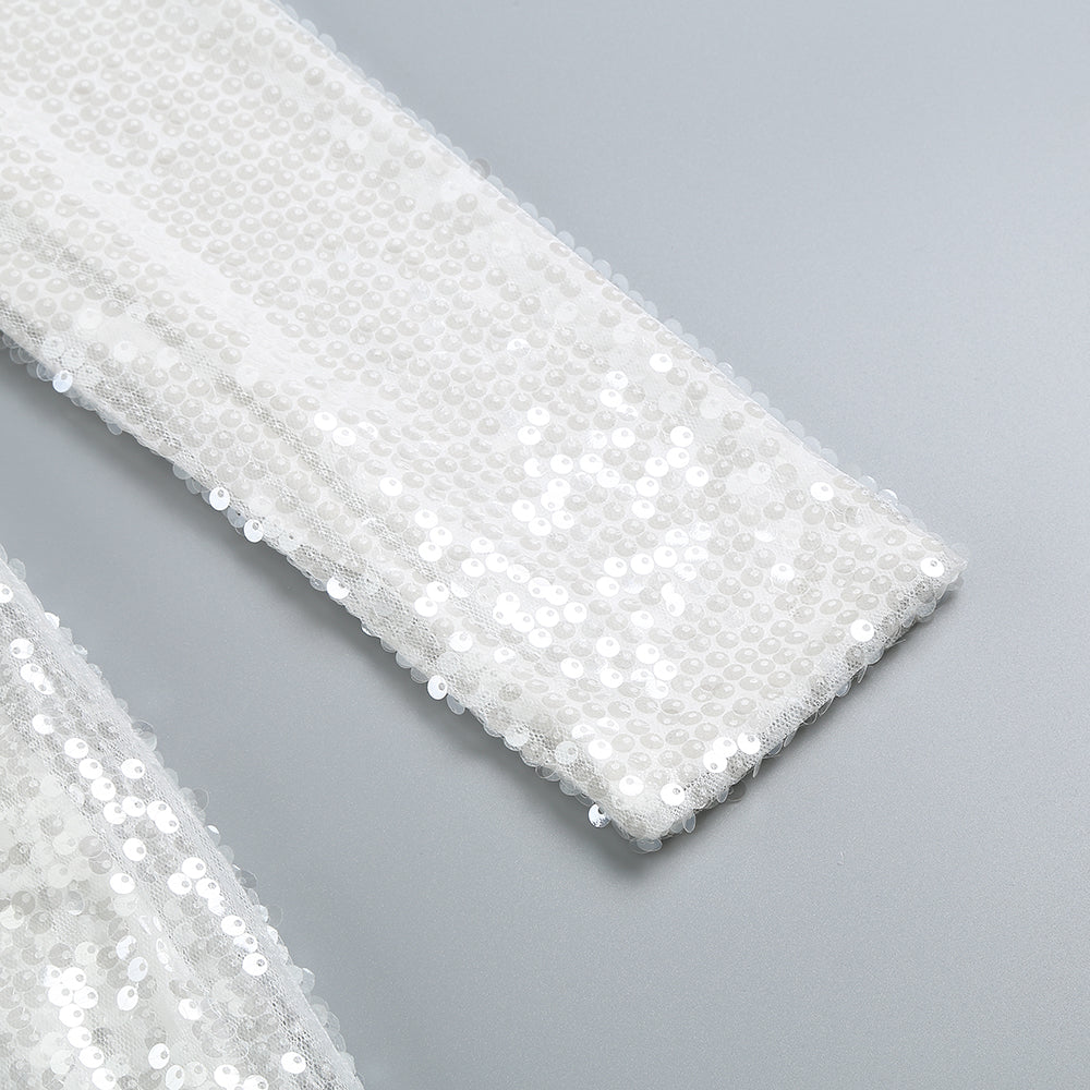 Irene Sequin Cutout Floral Maxi Dress