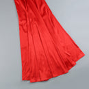 Thekla Halter Pleats Satin Maxi Dress In Red