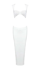 Camryn Front Cutout Bandage Two-Piece In Ivory