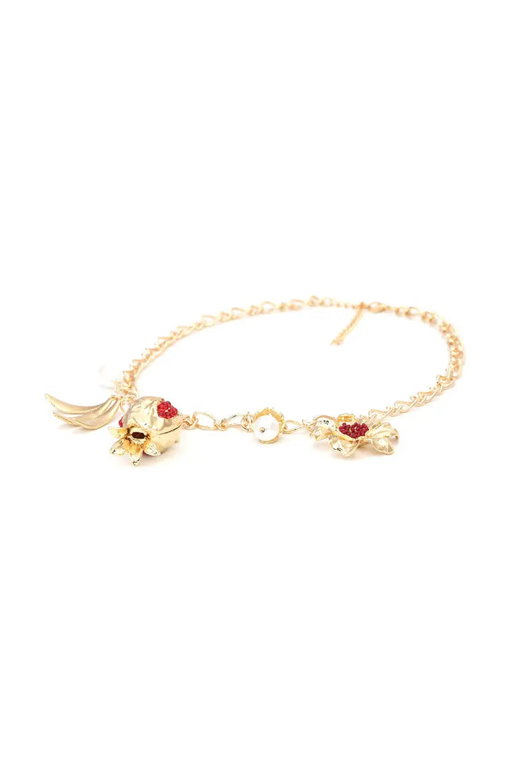 Kivi Pomegranate Flower Necklace