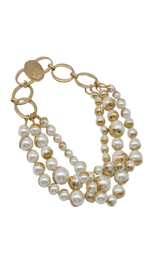 Mya Layered Pearl Necklace