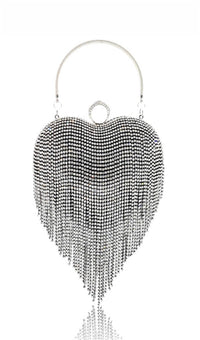 Mota Heart Tassel Dinner Bag