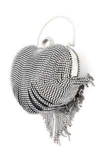 Mota Heart Tassel Dinner Bag