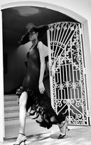 Nauova High-Low Hemline Dress In Black