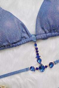 Gani Blue Crystal Bikini