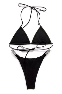 Darja Black Diamante Bikini