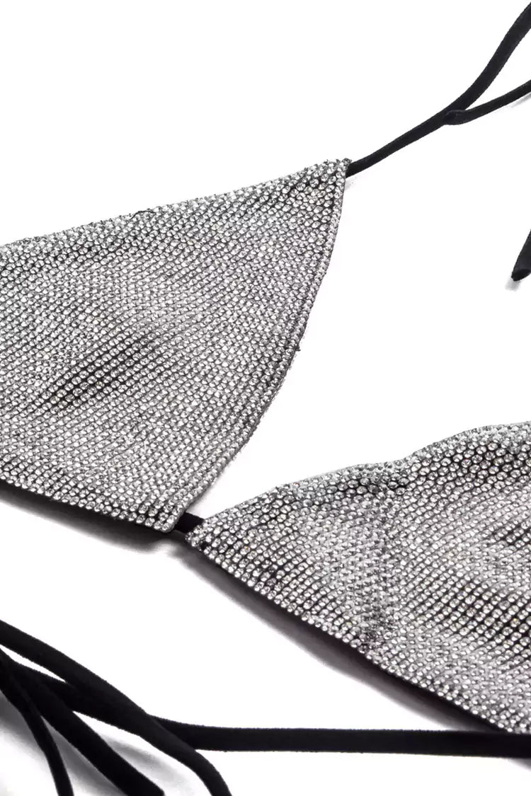 Darja Black Diamante Bikini