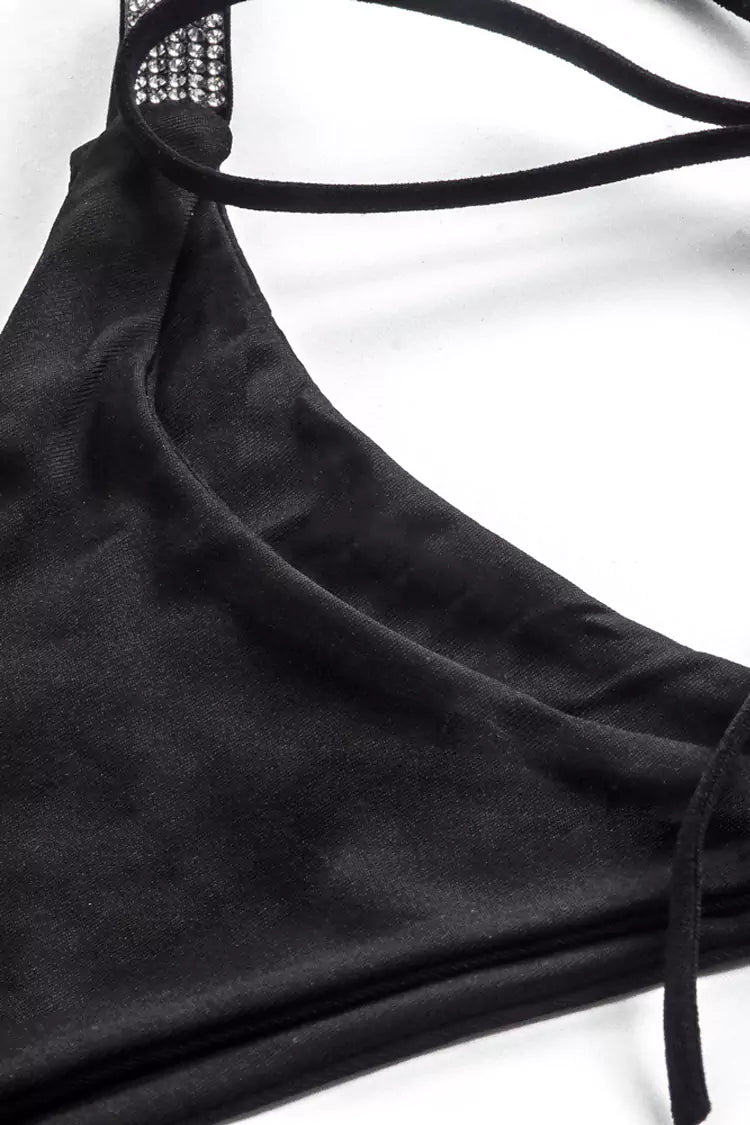 Darja Black Diamante Bikini