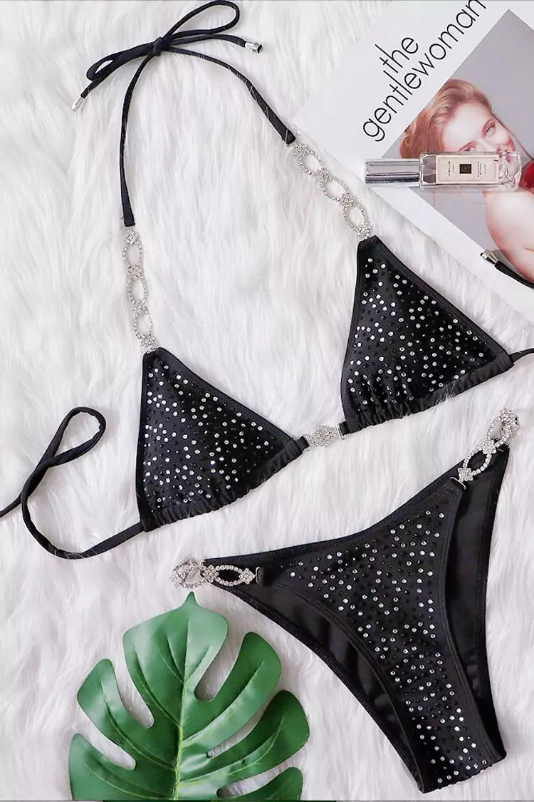 Kasey Black Diamante Bikini