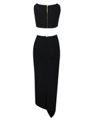 Mopaka Cutout Bandage Set In Black